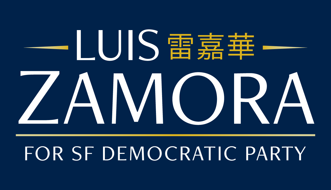 Luis Zamora for SF Democratic Party logo